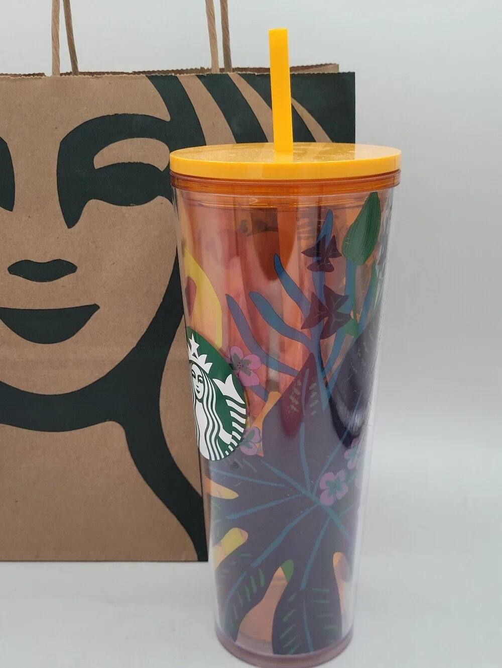Starbucks Tropical Floral 24 Ounce Tumbler